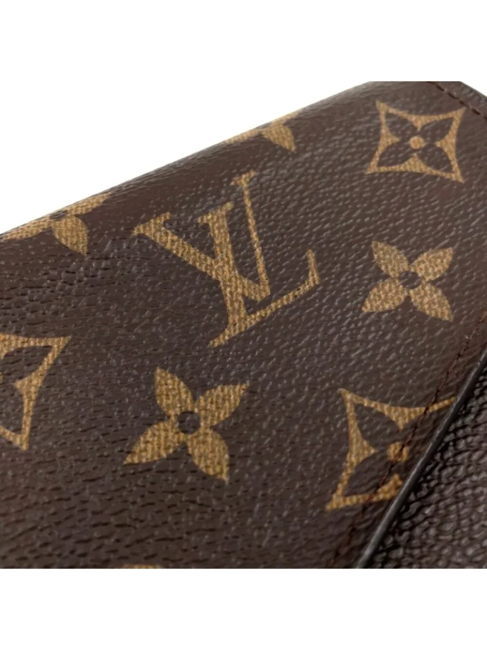 Louis Vuitton Portefeuille Sarah Monogram Leather with Initials Brown Bifold